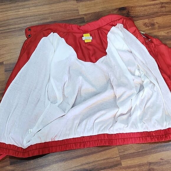 VTG Nylon 90's Beaded Red & Turquoise Track Suit Set - Picture 13 of 13